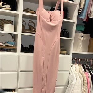 Fashion Nova Blush Pink Bodycon Dress